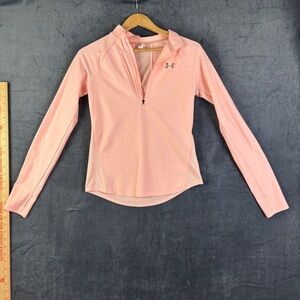 Under Armour Sz XS Pink Women's 1/4 zip Hoodie